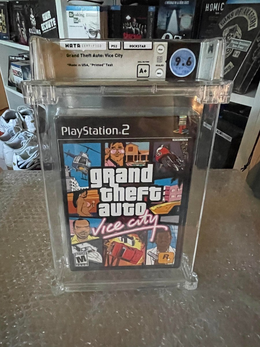 Lot GTA Vice City Xbox & PS2 - NEUF SCELLÉ - WATA 9,8 A+ (version US)