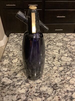 Soda Syphon Seltzer Vintage iSi Austria Dark Blue Barware