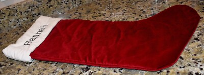 Brand New Large Christmas Stocking with name Hannah Embroidered