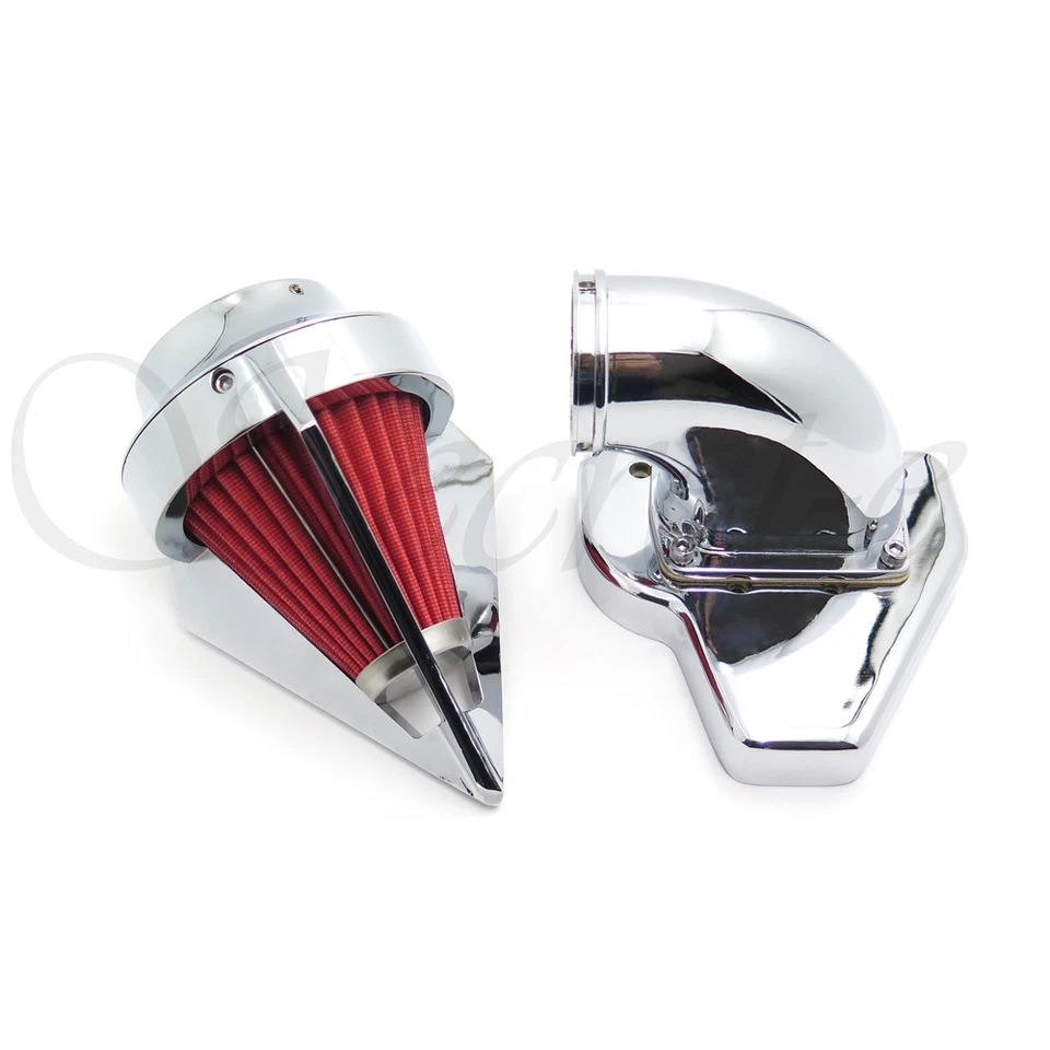 Intake Spike Air Cleaner Kits For 2002-2009 Honda Vtx 1800 R S C N F Chrome - Image 2 of 4