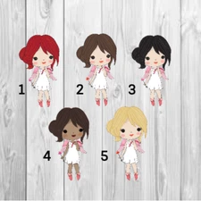 Valentine Girl With Cupid's Bow Planner Stickers- Perfect For Any Planner