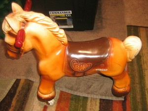 riding horse on wheels