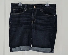 Signature By Levi Strauss Gold Womens Mid Rise Bermuda Shorts Denim Size 16 W33