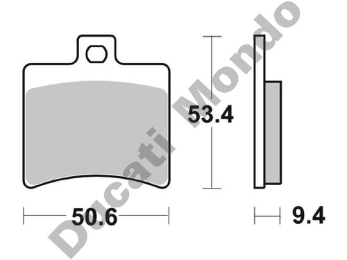 SBS pastillas de freno traseras cerámica callejera para Aprilia RS125 06-12 152HF 07 08 09 10 11 - Imagen 3 de 3