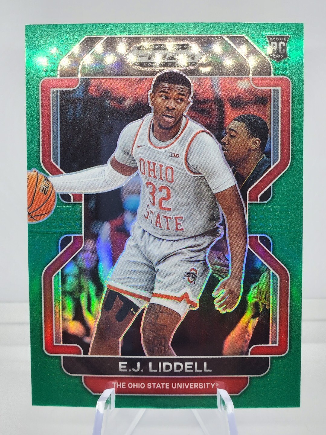 2022 Prizm Draft Picks E.J. LIDDELL #74  Green Prizm  Rookie!!  MINT!