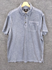 Rock Republic Polo Shirt Mens Extra Large Gray Short Sleeve 100 Cotton