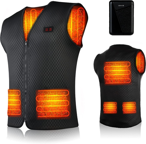 Gilet Riscaldato Uomo Donna - Giacca Riscaldata, 10000Mah Batteria Giubbotto Ris - Foto 8 di 12