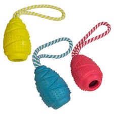 Nobby Hundespielzeug Jumper 16 cm Gummi mit Seil, Zahnpflege f&uuml;r Hunde