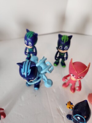 LOT Of 14 Disney PJ Masks Action Figures Heroes & Villians