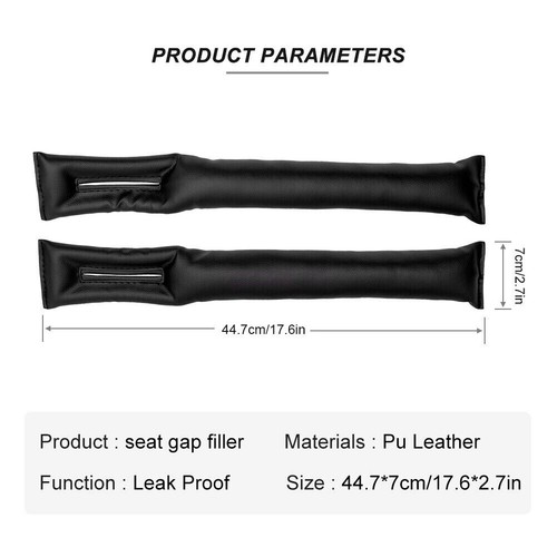 AU 2X Car Seat Gap Filler Spacer Auto PU Leather Universal Holster Blocker Pad - Picture 4 of 9