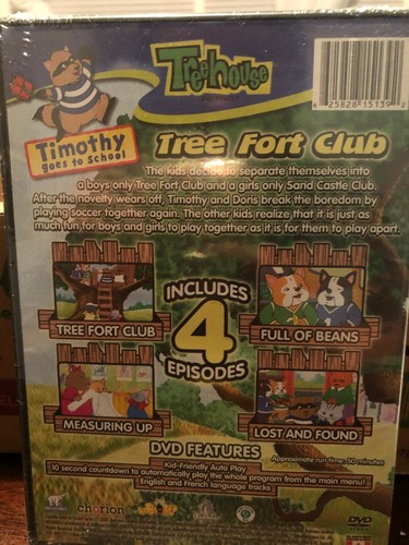 Timothy Goes To School Tree Fort Club DVD-Brand New-SHIPS N 24 HOURS - Picture 2 of 4