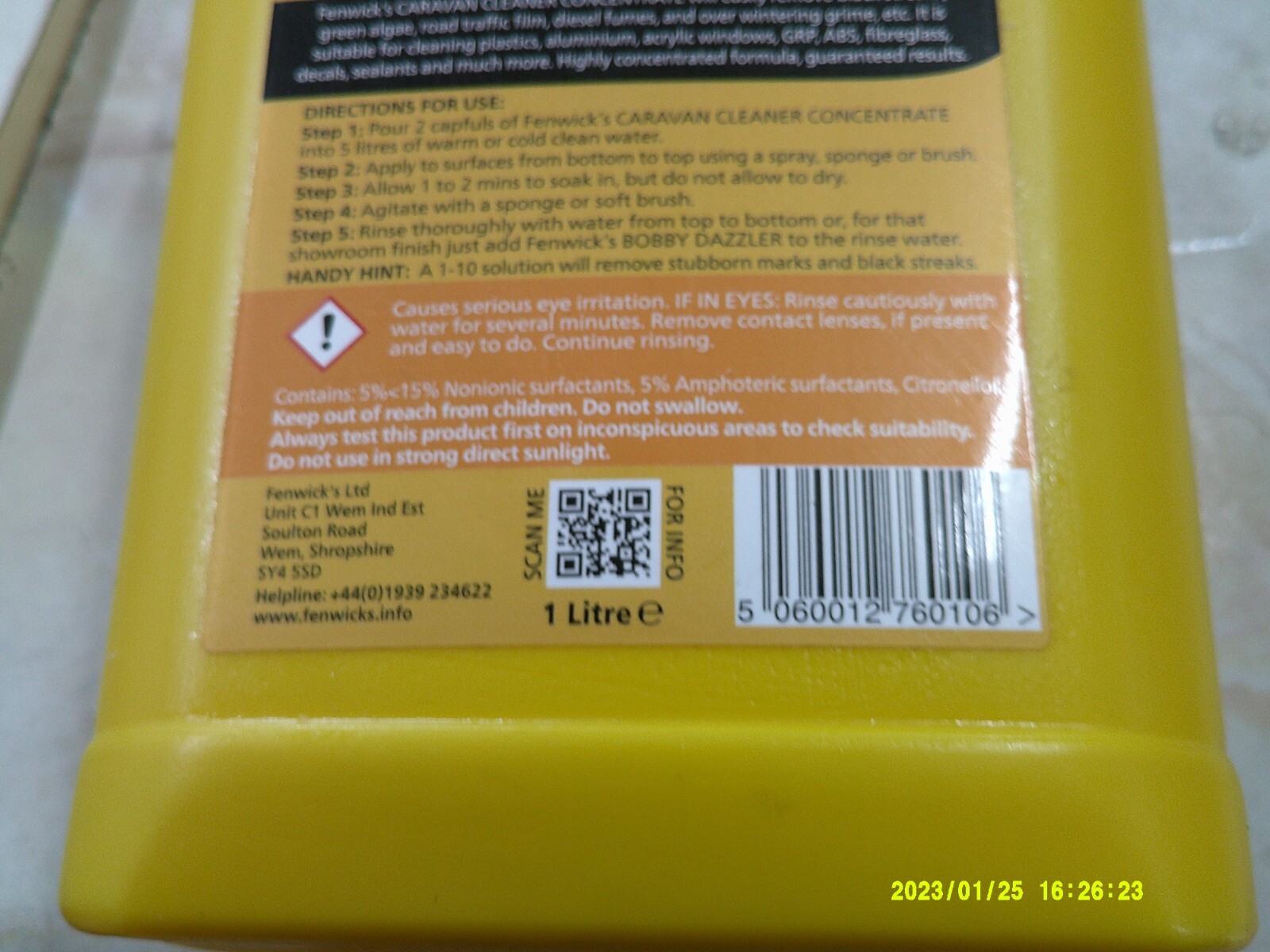 GENUINE FENWICKS CARAVAN CLEANER FOR CARAVANS, MOTORHOMES & CARS eBay