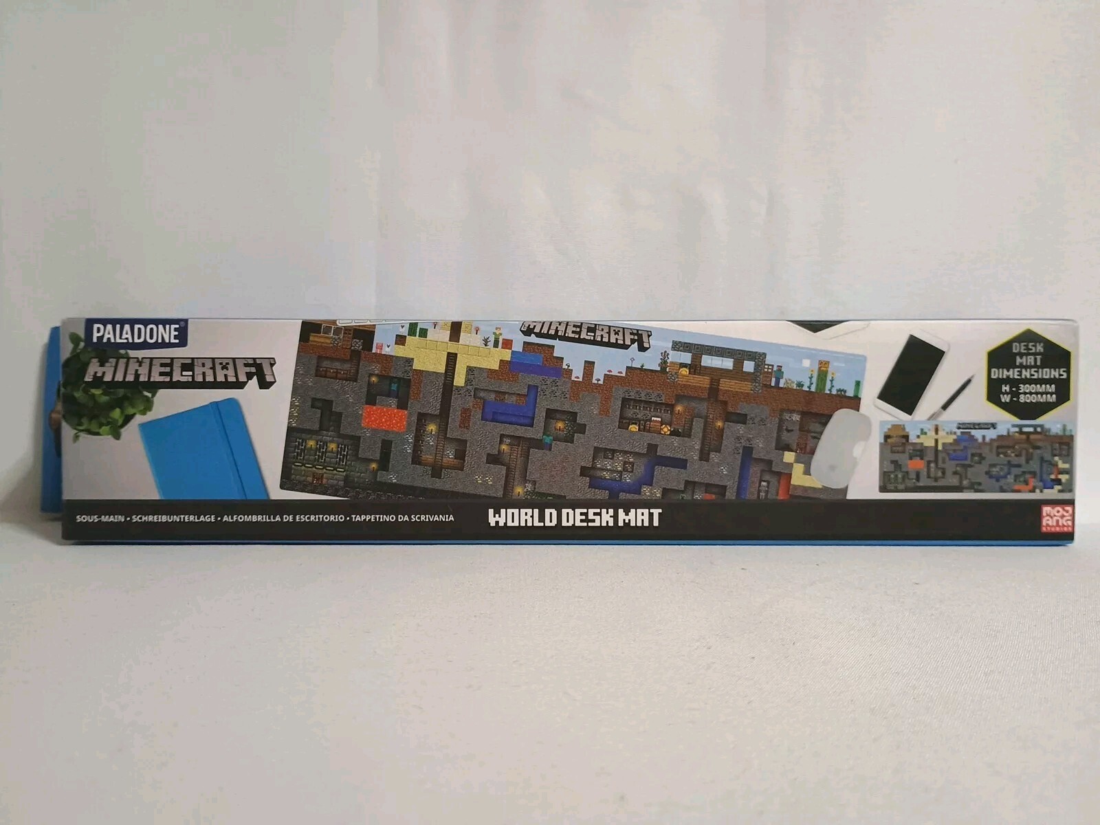 Minecraft World Desk Mat Home Office Table Pad Easy Wipe Paladone ...