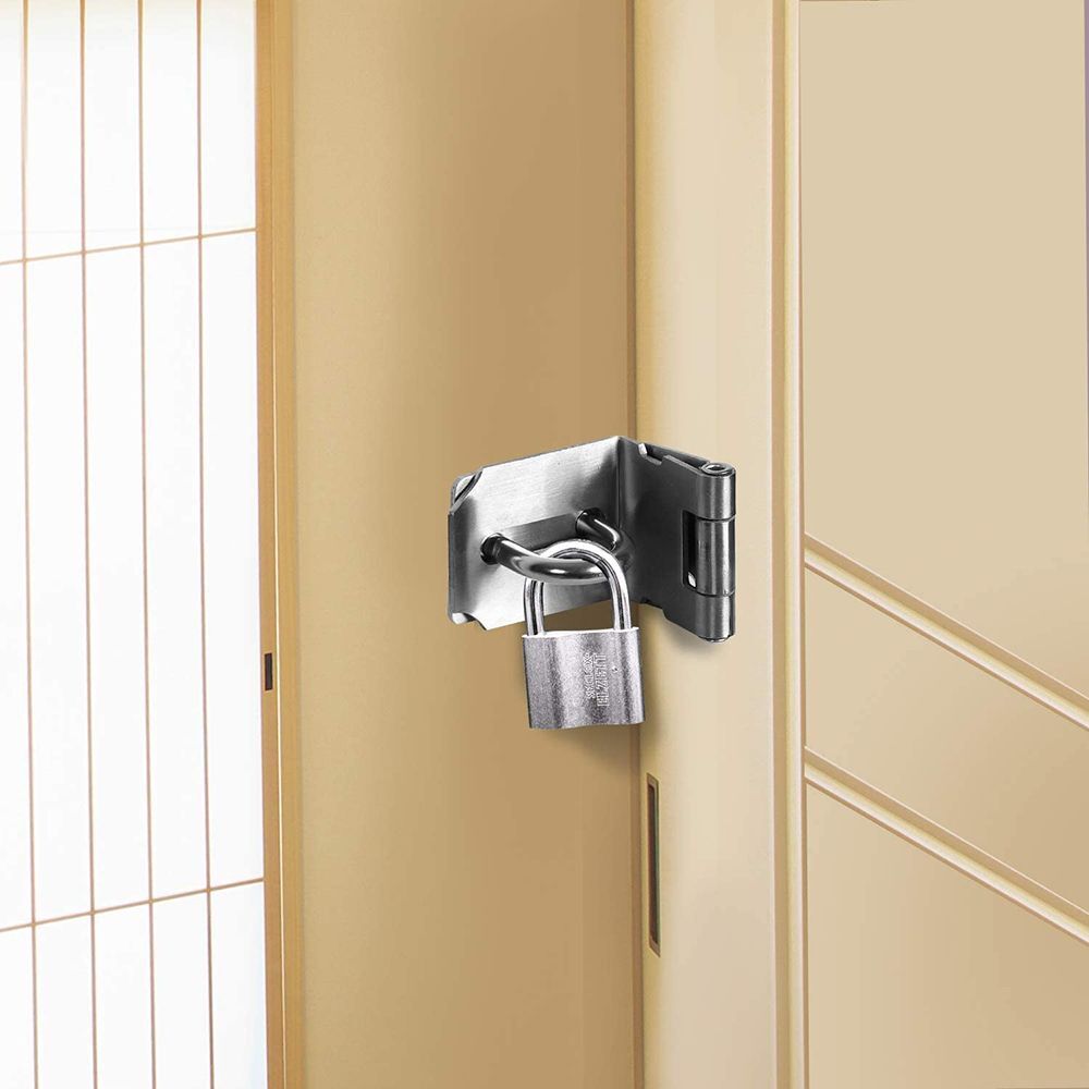 Stainless Steel Burglarproof Padlock Hasp Shed Latch Gate Bolt Door