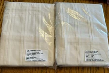 2 Euro The Company Store Pillow Sham  / Pillowcase Cream Legends Savoy