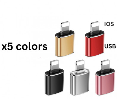 For iPhone to USB 3.0 OTG Adapter Connector For Camera iPad IOS Max Pro Plus