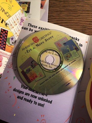 Vintage Retro PC Software American Greetings Print! Premium Window 95 98 BIG BOX - Picture 9 of 9