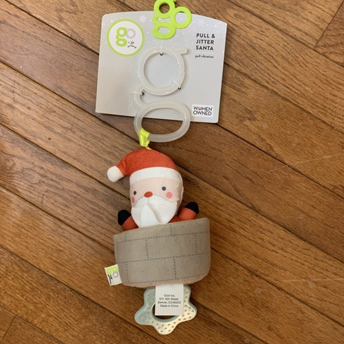 Carters Just One You Christmas Santa Sleeper Newborn And Santa Pull & Jitter Toy - Picture 6 of 7