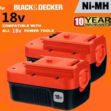2PACK HPB18 18V HPB18-OPE 244760-00 18 VOLT LITHIUM BATTERY FOR BLACK AND DECKER