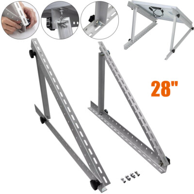 2PCS Solar Panel Brackets Adjustable Angle Mounting Frame Shed Boat Ground Mount