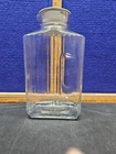 Anchor Hocking Glass Ribbed Water Juice Jar With Rubber White Lid Vintage
