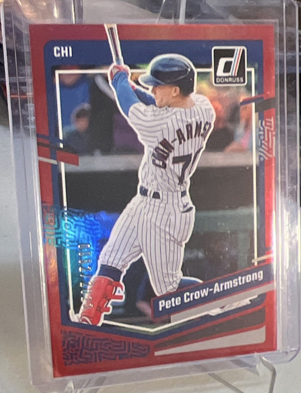 Panini Pete Crow-Armstrong Chicago Cubs Rookie 4-Card Lot 2023 Donruss Topps