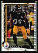 2025 Topps Chrome Kyle Dugger Pulsar Refractor #211 Pittsburgh Steelers