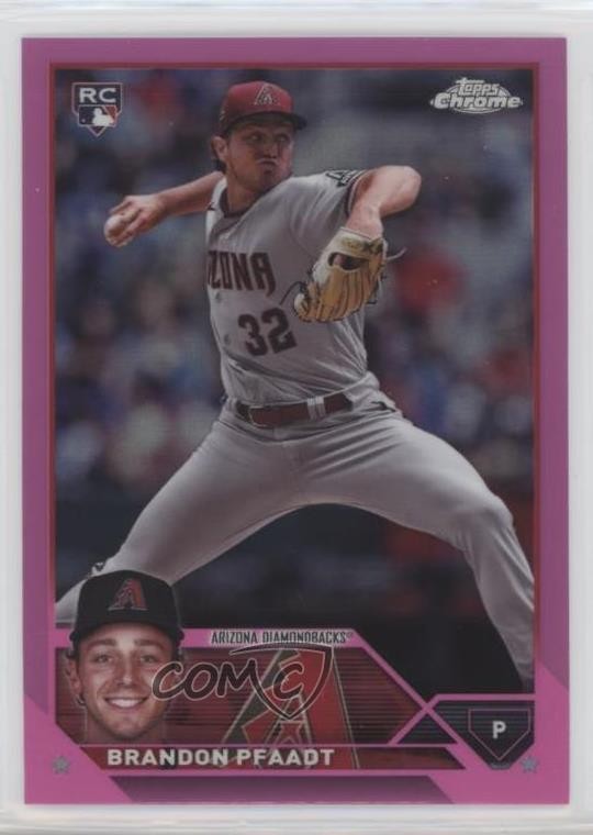 2023 Topps Chrome Update Pink Refractor Brandon Pfaadt #USC156 16xg