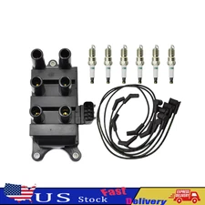 Ignition Coil + Spark plug & Wires For Ford F150 E150 Taurus Mazda Mercury FD498