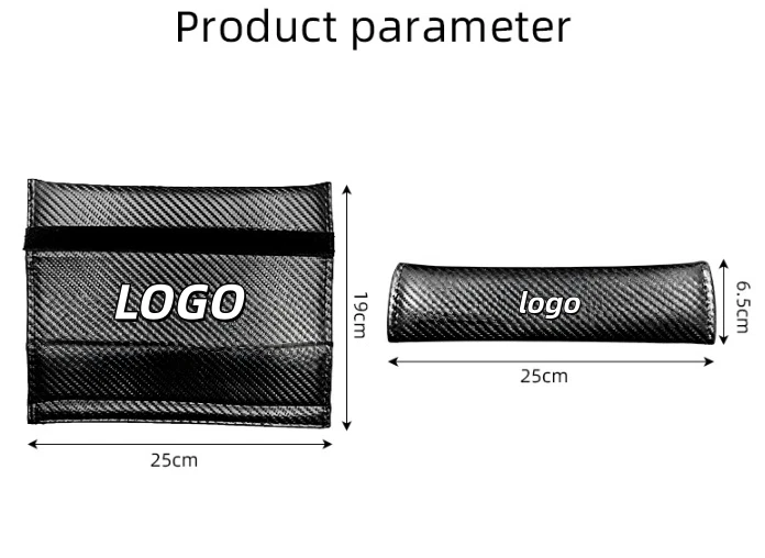 1 par de fundas protectoras de cinturón de seguridad con textura de fibra de carbono, accesorios para MITSUBISHI Foto 3 de 4