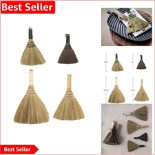 Natural Corn Whisk Brooms in Neutral Colors – Perfect for Dusting & Cleaning