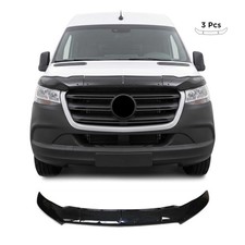 Motorhaube Deflektor Steinschlagschutz für Mercedes Sprinter W907 2018-2026 3tlg Motorhaube Deflektor Steinschlagschutz für Mercedes Sprinter W907 2018-2026 3tlg