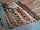 Dollhouse Wall SHELVES Lot 6c Handcrafted Wood shelving 1:12 Kitchen Bath Decor — photo 2