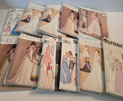 Wedding Dress Sewing Patterns Variety Sizes You Pick Bridal McCalls Simplicity