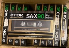 LOT OF 10 NEW SEALED TDK SA-X90 High Bias Blank Audio Cassette Tapes 1982 Japan