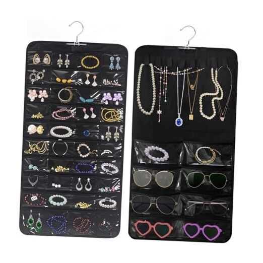  Hanging Jewelry Organizer Storage, Necklace Holder Earrings