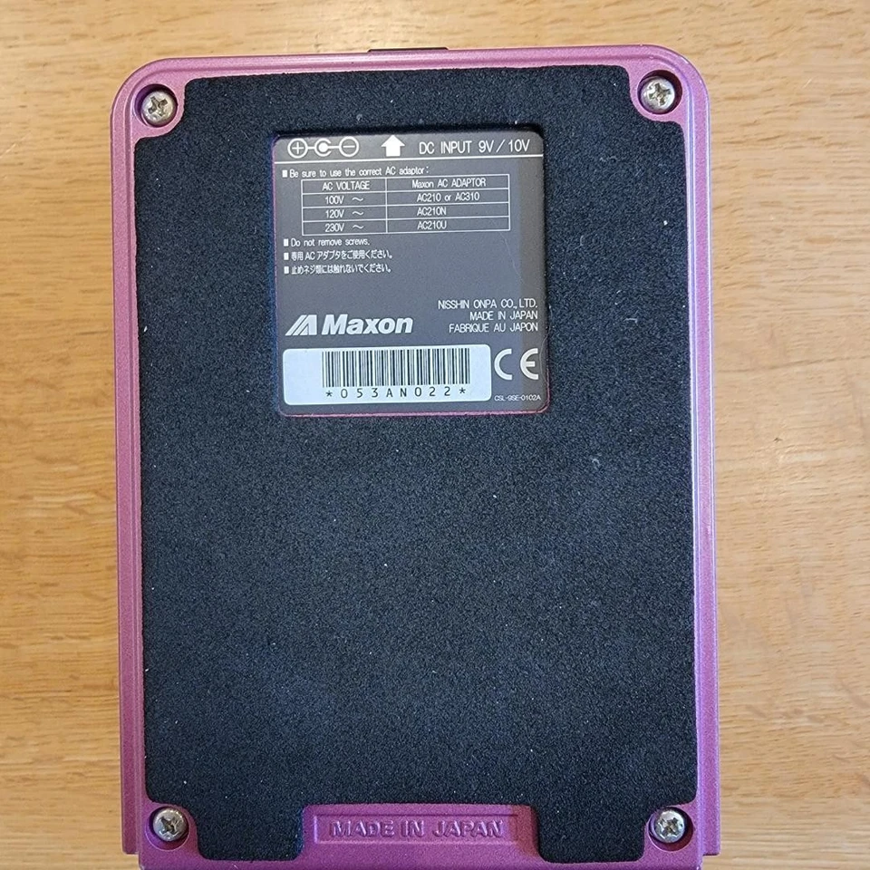 Pedal de efectos para guitarra Maxon AD999 analógico retardado hecho en Japón solo unidad principal Foto 3 de 4