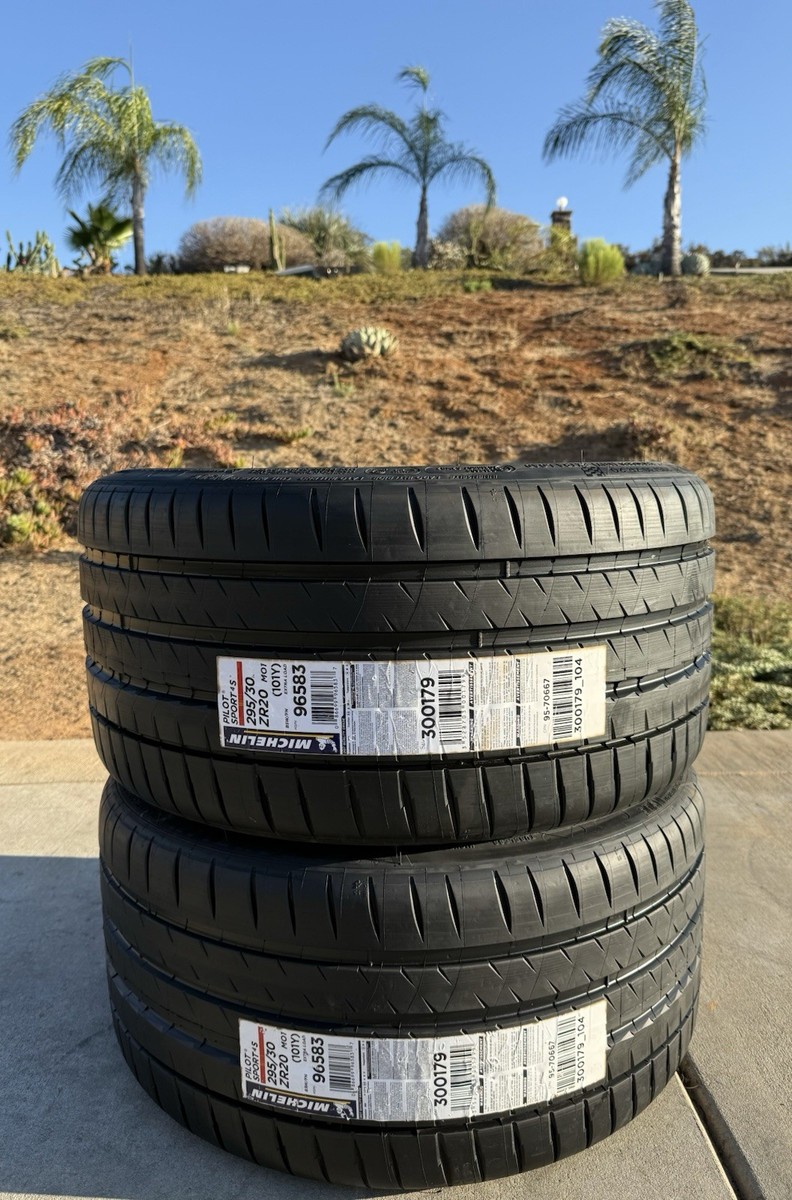 Set of TWO BRAND NEW 295/30ZR20 (101Y) Michelin Pilot Sport 4S