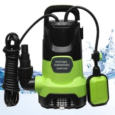 1HP Water Pump, Sump Pump 3500GPH for Drain Clean / Dirty Water 750W with Handle
