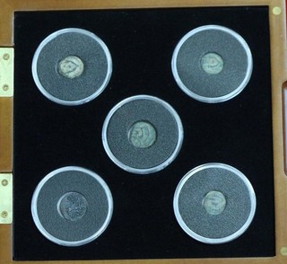 5 Ancient Jewish Maccabee's Coins with COA