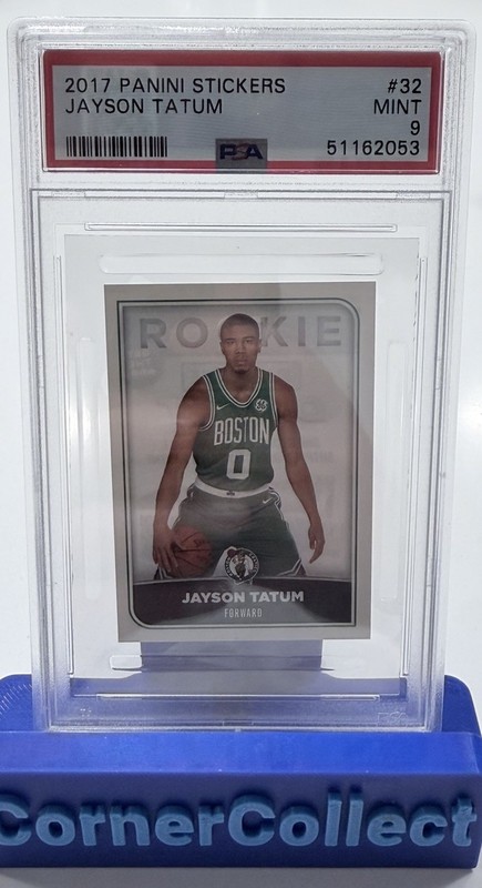Jayson Tatum #32 PSA 9 RC 2017 Panini Stickers Rookie Boston Celtics MINT