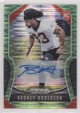 2019 Panini Prizm Rookies Neon Green Pulsar Rodney Anderson #337 Auto 0v9m