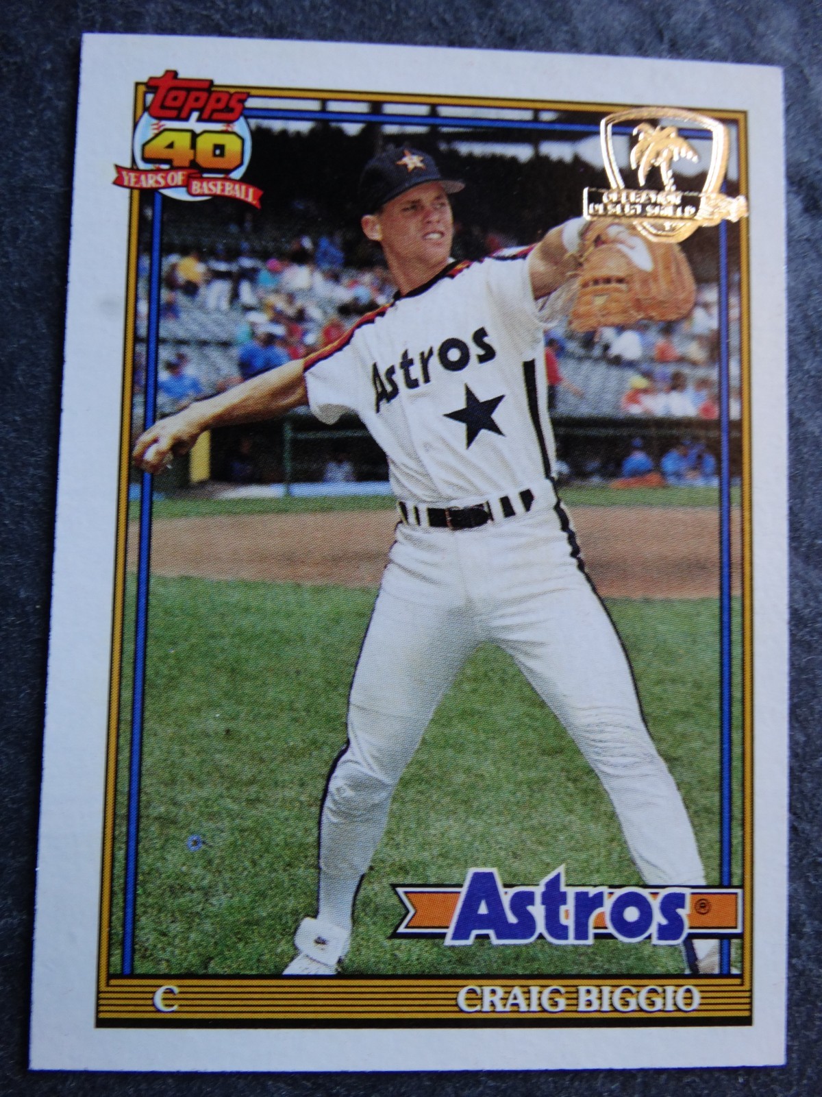 1991 Topps Desert Shield #565 Craig Biggio Houston Astros Baseball Card
