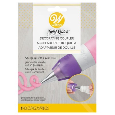 WiltonTwist Quick Coupler Set - Spritzbeutel Kupplung Adapter Set 4 teilig