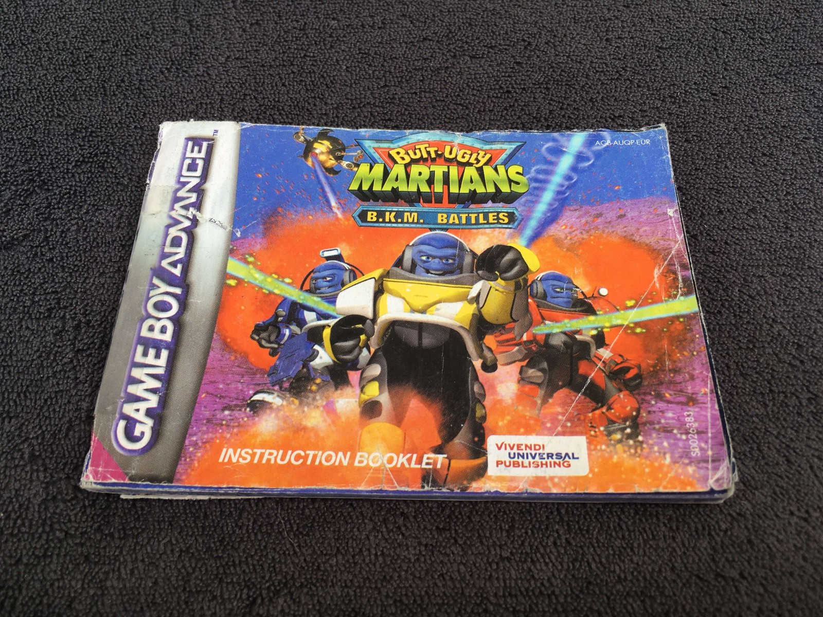 Notice Nintendo Game Boy Advance Butt Ugly Martians B.K.M. Battles EUR