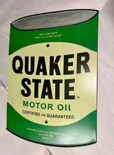Quaker State Motor Oil Metal Garage Sign