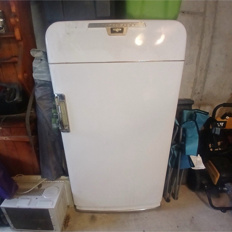 Frigidaire Vintage Single Door Refrigerator White Adjustable Shelves