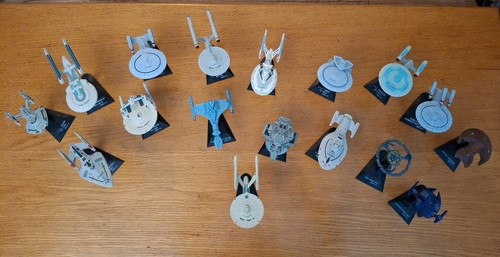 Furuta Star Trek Sternenschiffe Vol.1 & 2 17er Set Enterprise Defiant Klingon