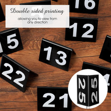 Table Numbers 1-25 Acrylic Restaurant Table Numbers Double Side Tent Wedding ...