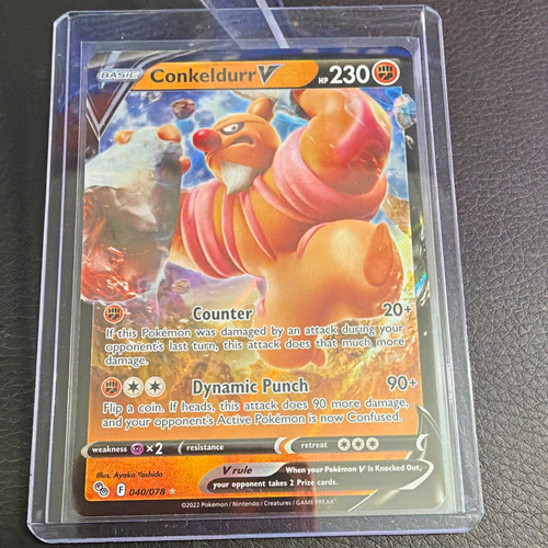 The Pokémon Company Conkeldurr V 040/078 Pokémon GO Ultra Rare 230 HP English